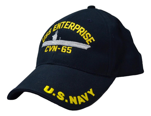 Eagle Crest Uss Enterprise Cvn-65 Gorra De Perfil Bajo Azul 