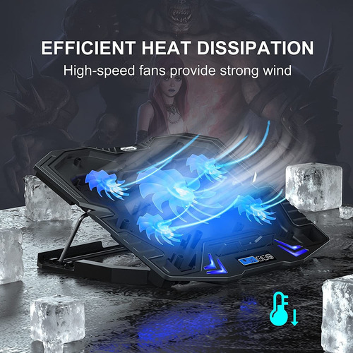 Enfriador De Computadora Portátil Topmate 15.6in, Led,cooler