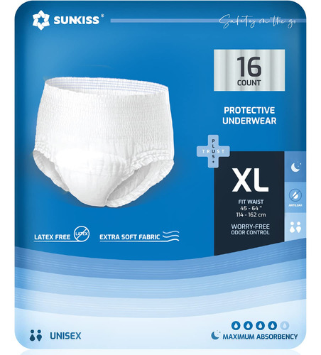 Sunkiss Trustplus - Ropa Interior Para Incontinencia Y Pospa