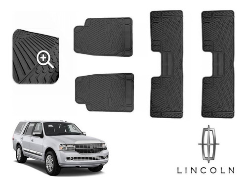 Kit Tapetes 3 Filas Lincoln Navigator 2012 Negros