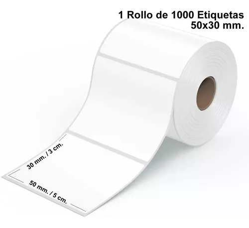 comprar 1 Rollos Etiquetas Termicas Autoadhesivas 50x30 Smart Bags