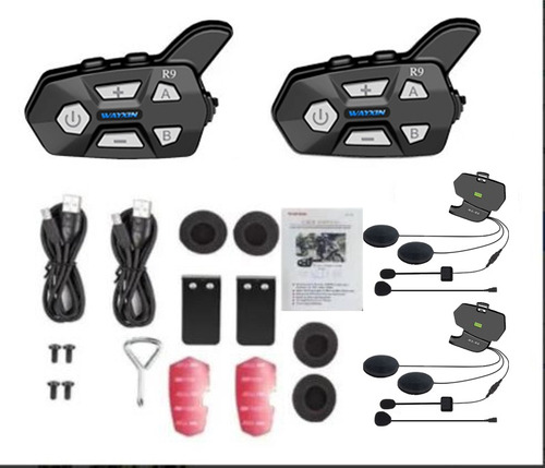Imagen 2 de 10 de Sistemas De Intercomunicación Bluetooth Para Casco De Motoci