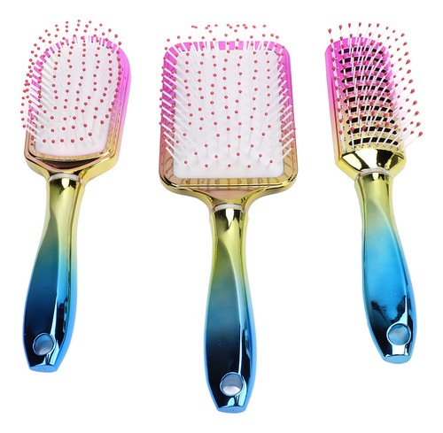 Juego De Cepillos Para Desenredar El Cabello, 3 Piezas, Galv