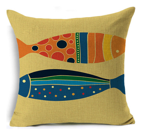 Funda De Almohada De Pescado 4pcs, Funda De Cojín