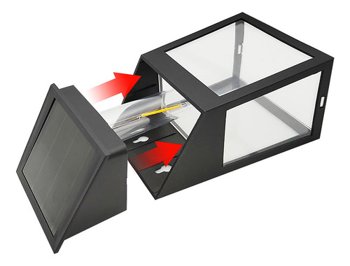 2 Lámparas Solares Abs Shell Impermeables Para Exteriores