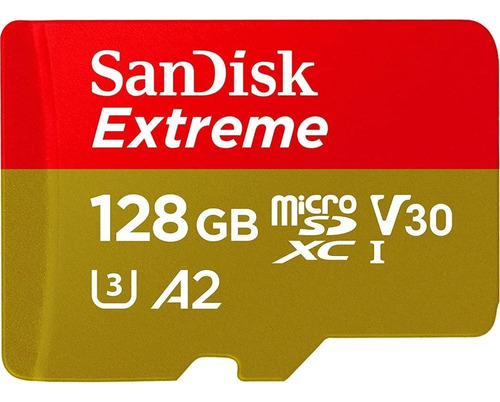 Tarjeta de memoria SanDisk SDSQXA1-128G-GN6MA  Extreme con adaptador SD 128GB