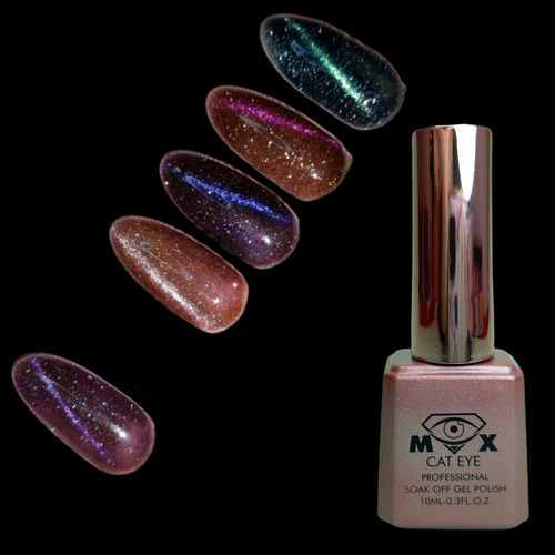 Imagen 3 de 3 de Esmaltes Efecto Ojo De Gato Iman Esmalte Uñas Semipermanente