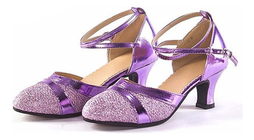 4i Zapatos De Baile Mujer Ballroom Tango Latin Salsa Seq 241