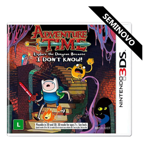 Jogo 3ds - Adventure Time: Exp The Dungeon B I D K (1) (Usado)