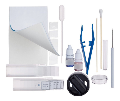 Amscope Sp-14 Microscope Slide Preparation Kit Including Sta