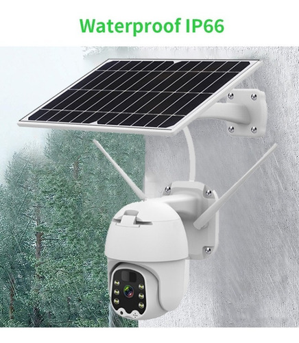Imagen 7 de 7 de Cámara Ip Solar 1080p 4g Tipo Domo / Panel Solar Mono