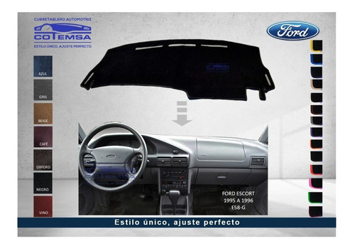 Cubretablero Automotriz Ford Escort 1995 Al 1996 F58-g