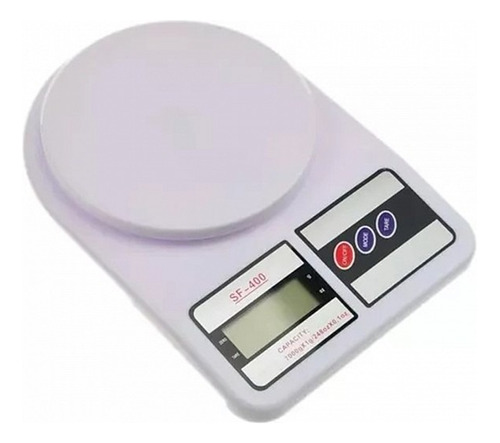 Balanza De Cocina Electronica Digital Raia Modelo Sf-400 Capacidad máxima 10 kg Color Blanco