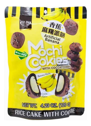 Mochi Sabor Galletas Y Platano, Royal , 120 G