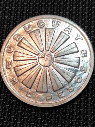 1000 Pesos Uruguay 1969 Moneda Conmemorativa Fao Plata 900 (Usado)