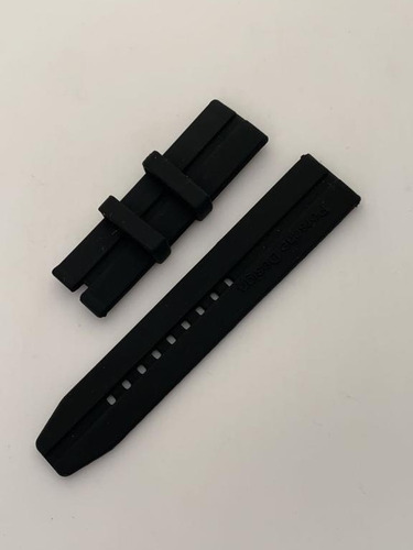 Zx Pulseira Para Porsche Designer 24mm Silicone Preto