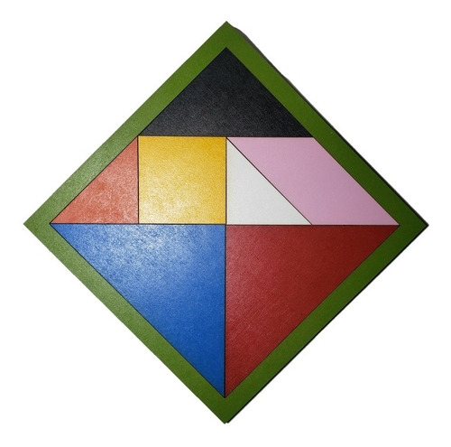 Tangram De Madera Rompecabezas Juego Material Didáctico 