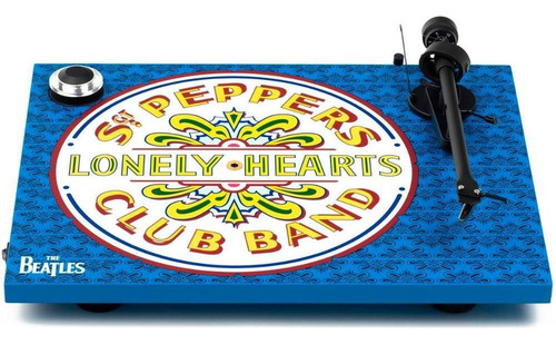 Tocadiscos Pro-ject Essential Iii Sgt. Pepper's, Om10, color azul/blanco