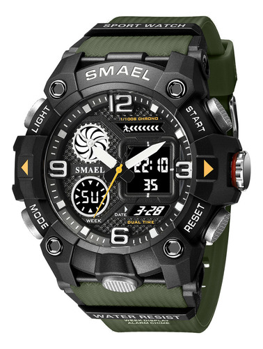 Dual Display Multi Function Waterproof Electronic Watch