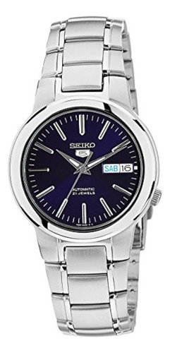 Seiko Reloj Snka05k Seiko 5 Automatic Blue Dial De Acero Ino