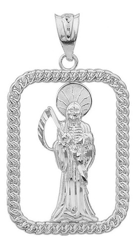 Skeleton Jewelry Colgante De Plata De Ley 925 Con Marco Rec.