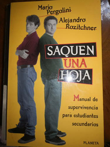 Libro Saquen Una Hoja