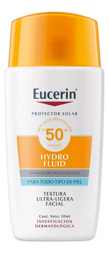 Eucerin Protector Solar Fps 50+ Hydro Fluid  X 50 Ml