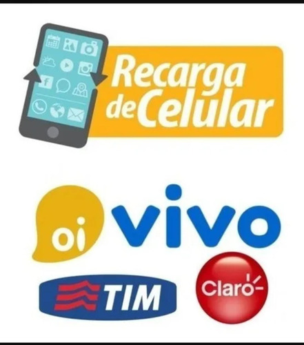 Recarga Celular Crédito Online Tim Claro Vivo Oi R$ 10,00!!g