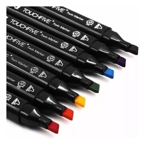 Marcadores Doble Punta Touchfive Original 80 Pcs
