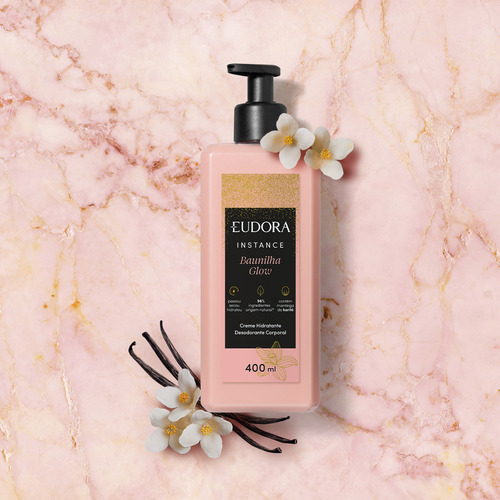 Eudora Instance Creme Hidratante Corporal Baunilha Glow