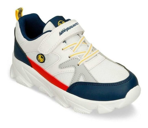 Imagen 2 de 5 de Tenis Deportivos Blanco-azul Bubblegummers Olimpo Niño