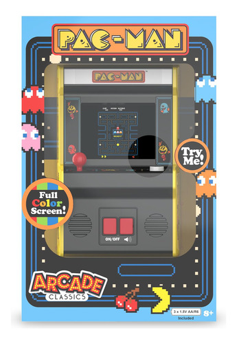Mini Juego De Arcade Retro Pac-man 4 Colores Gran