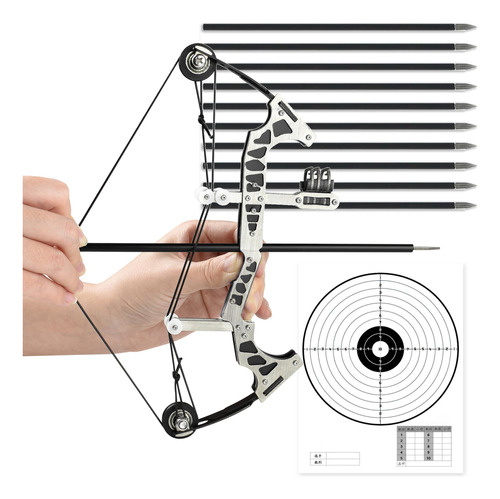 Set De Arcos De Caza Compound Bow Acero Inoxidable Profesion Negro Ambidiestro