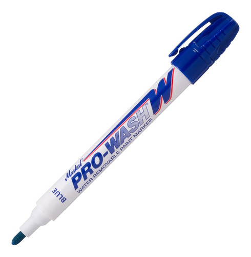 12 Marcadores Prowash-w Color Azul