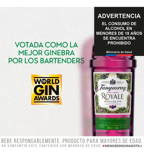 Gin Tanqueray Royale Dark Berry 700ml