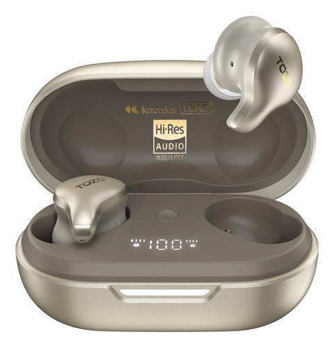 Tozo Golden X1 - Auriculares Inalámbricos Con Controlador . Color Champán