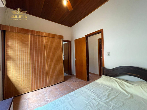 Imagem 11 de 25 de Casa Na Praia Em Condomínio Fechado Com 4 Suítes E Churrasqueira - Albamar - Guarujá. - Ca0125