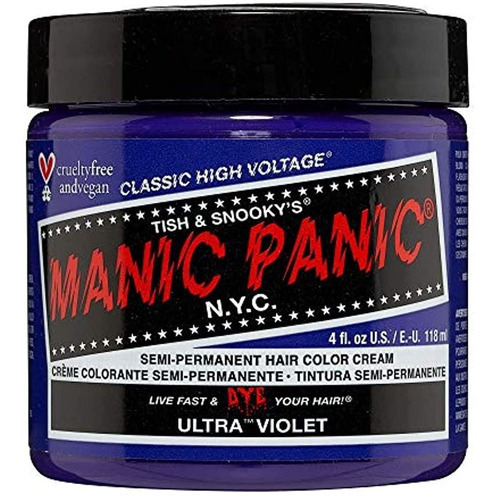 Manic Panic Tinte Capilar Ultravioleta - Clásico Alto Voltaj