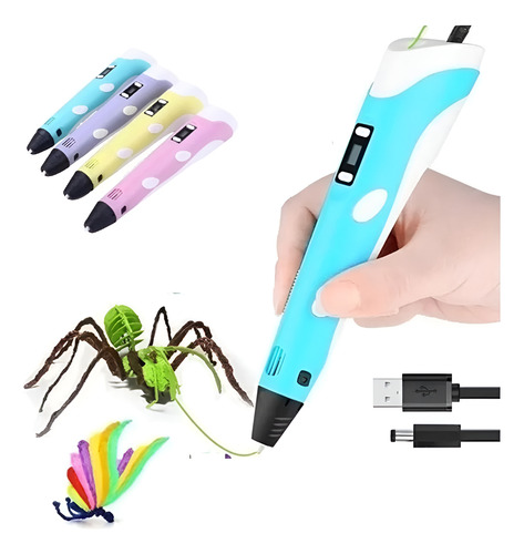 Lápiz 3d Impresora De Dibujo + 10 Filamentos