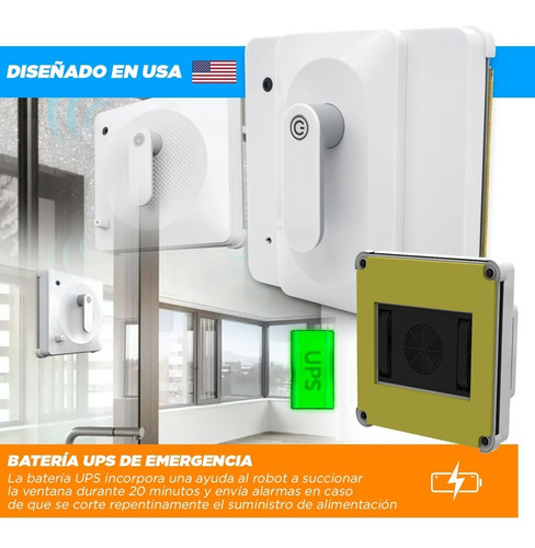 Imagen 5 de 10 de Robot Limpiavidrios Mamibot W120-t Con Control Desde App