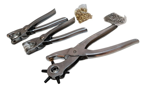 Imagen 2 de 3 de Pinza Sacabocado Set + Pinza Ojal + Bolsa Ojales Z. Centro