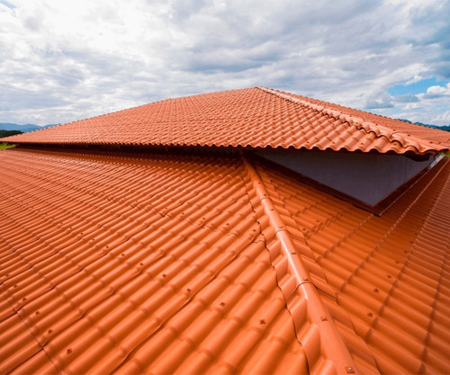 Telha Pvc Colonial Ecológica - 4,59m X 0,88m + Kit Fixação