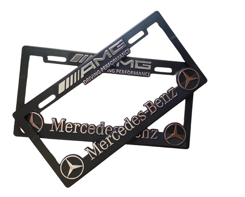 Mercedes Benz Clase Cls Cla Glc Amg  Par De Portaplacas 