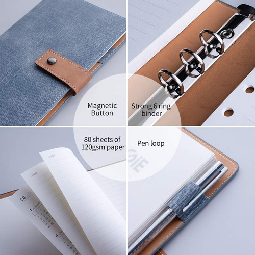 Cuadernos De Viaje De Sintético Recargables A5 Binder ...