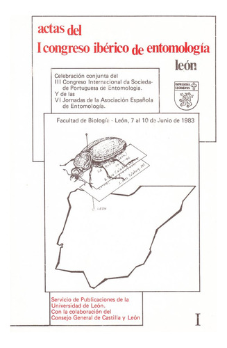 Libro Actas Del I Congreso Iberico De Entomologia. Facult...