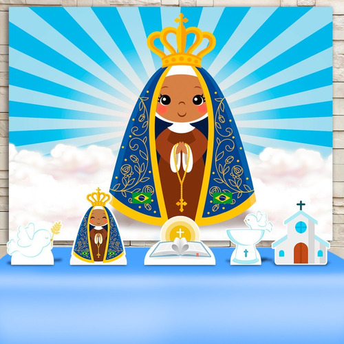 Painel De Festa Nossa Senhora Aparecida + Display