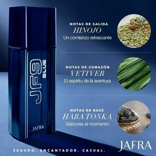 Jafra Jf9 Blue + L'bel Bleu Glacial Set De Fragancias Hombre
