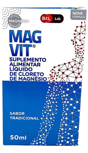 Magvit Tradicional Cloreto Magnésio Articulação Gotas 50ml