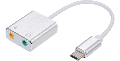 Tarjeta De Sonido Usb-c 7.1 Adaptador De Tarjeta Ch Audio To