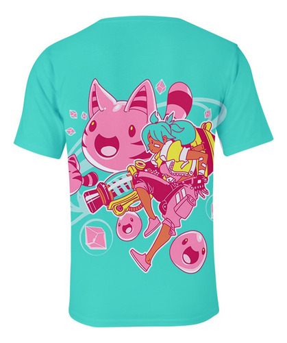 Cc Game Slime Rancher Camiseta Atigrado Y Traje De Limo Rosa